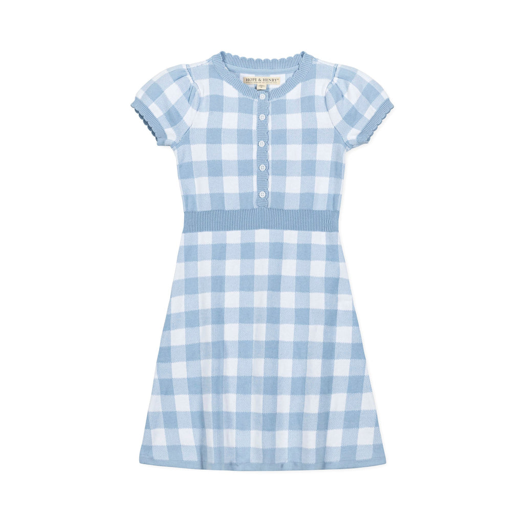 Organic Button Front Sweater Dress