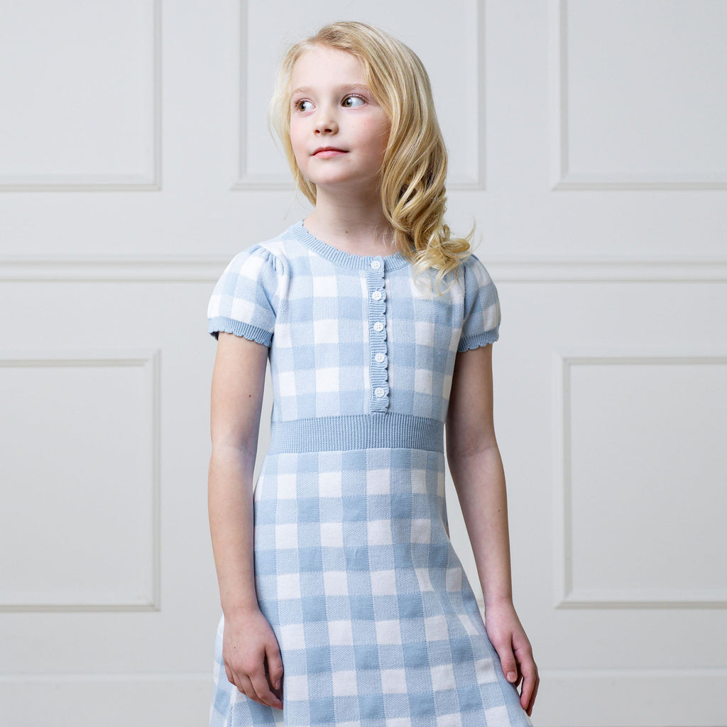 Organic Button Front Sweater Dress