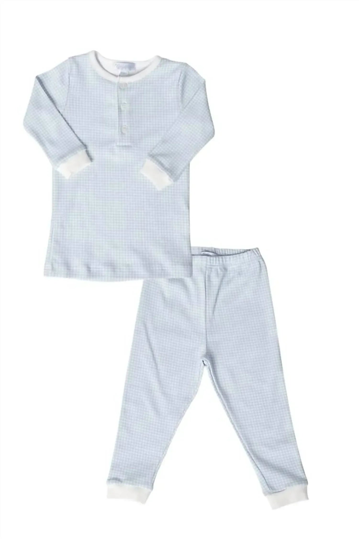 Kids Gingham Baby Pajamas Set